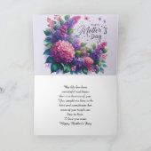 Mooie Sering Moederdag Bloemen "Mama" Kaart (Binnen)