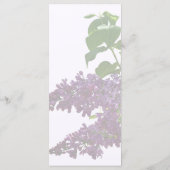 Mooie Seringen Menu (Achterkant)