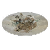 Mooie Setter met fazanten , Kunst Snijplank (Hoek)