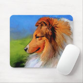 Mooie Sheltie Art Mousepad Muismat (Met muis)