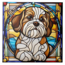 Mooie Shih Tzu decoratieve keramische tegel