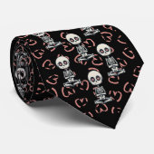 Mooie Skeleton Pattern Stropdas (Opgerold)