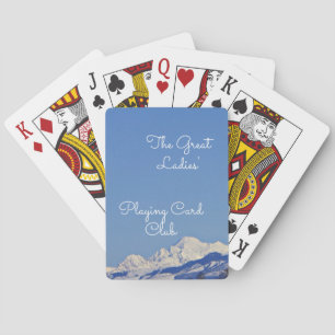 Mooie Sky & Mountain persoonlijke speelkaart Pokerkaarten