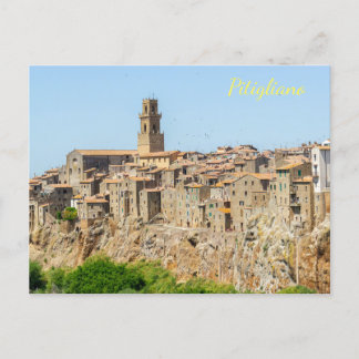 Mooie skyline van Pitigliano, Tuscany ansichtkaart Briefkaart