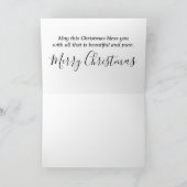 Mooie slapende engel feestdagen kaart (Binnen)