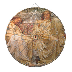 Mooie slapende vrouwen (dromers) ( kunst) dartbord