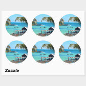 Mooie Sleutel Westen Ronde Sticker (Vel)