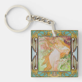 Mooie sleutelhanger afbeelding van een Art Nouveau