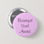 Mooie Soul Award Ronde Button 5,7 Cm (Voorkant /achterkant)