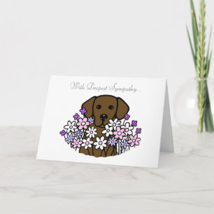 Mooie Soul Chocolate Labrador Illustratie Kaart