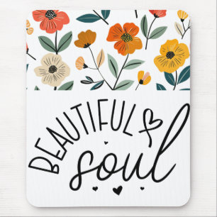 Mooie Soul Floral Graphic design Inspirerend Muismat