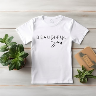 Mooie Soul Typography, Custom T-shirt Vrouwen