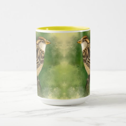 Mooie Sparrow Mok (Midden)