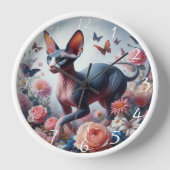 Mooie Sphynx Kat & Bloemen (Voorkant)