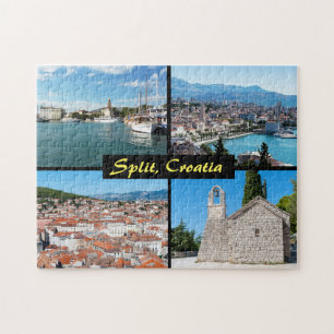 Mooie Split landmarks - Kroatië, Europa Legpuzzel