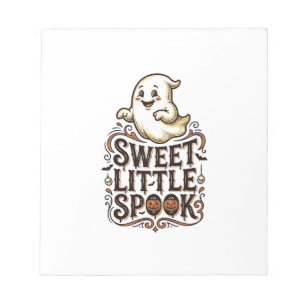 Mooie spook Halloween vintage griezelige shirt_1 Notitieblok