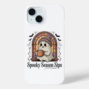 Mooie spooky koffie Halloween telefoonhoesje