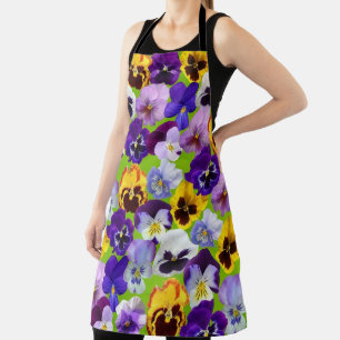 Mooie Spring Pansies All-Over Print Schort
