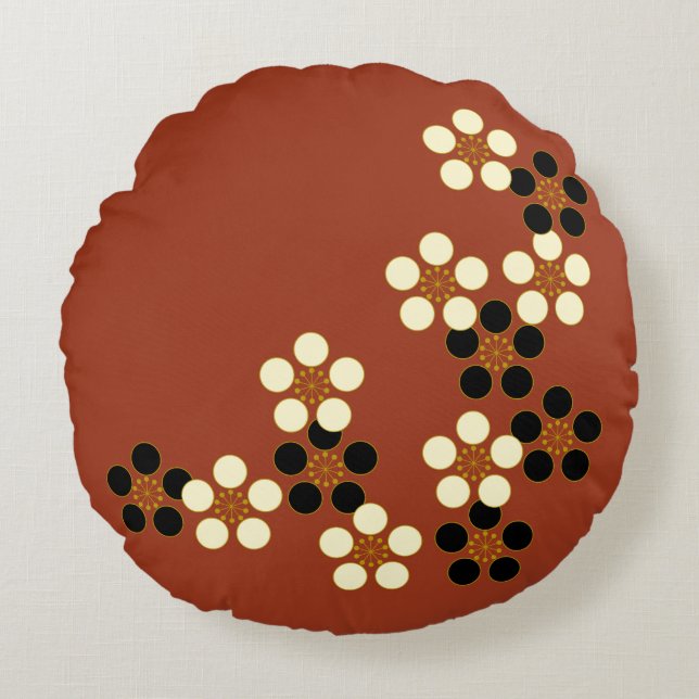 Mooie Springtime Japanse Cherry Blossom Rond Kussen (Voorkant)