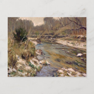 Mooie St Louis County Kiefer Creek in Winter Briefkaart