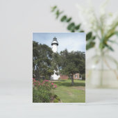 Mooie St. Simon's Light Briefkaart (Staand voorkant)