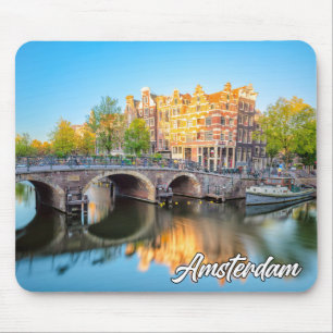 Mooie Stad Amsterdam, Nederland Muismat