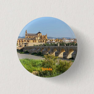 Mooie stad Cordoba in Spanje, reizen Ronde Button 3,2 Cm