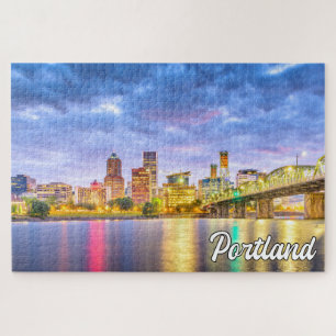 Mooie stad van Portland, Oregon Legpuzzel