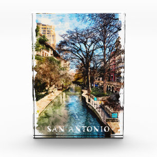 Mooie stad van San Antonio Fotoblokken