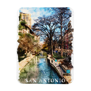 Mooie  stad van San Antonio Magneet