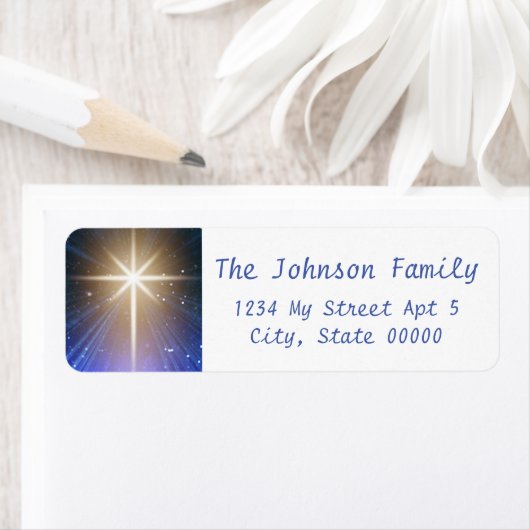 Mooie ster van de Adresetiketten van Bethlehem Etiket (Insitu)