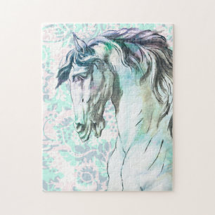 Mooie sterke artistieke stijl Horse Art Puzzel