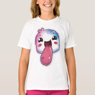 Mooie Sterren Karakter Grafische Lichtblauwe T-shi T-shirt