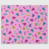 Mooie stijl uit de jaren 80 cadeaupapier (Vlak)