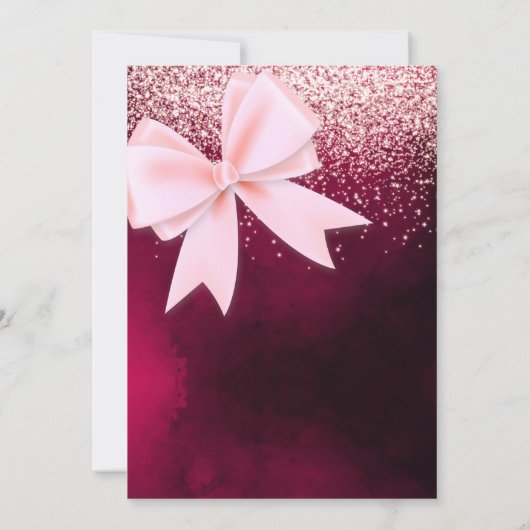 Mooie stijlvolle abstracte vallende trouw uitnodig kaart (Achterkant)