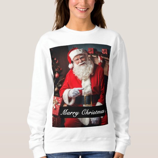 Mooie stijlvolle kerst aangepaste T-Shirt. Trui (Voorkant)