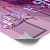 Mooie, stijlvolle liefde altijd winnen poster (Hoek)