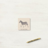 Mooie Stippenzebra Post-it® Notes (Op bureau)