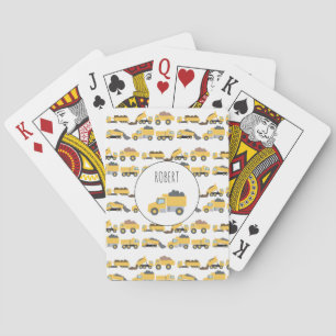 Mooie stortvrachtwagens Bouwvrachtwagens  Pokerkaarten