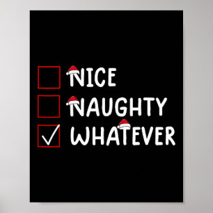 Mooie stout wat Schattigee kerst Poster