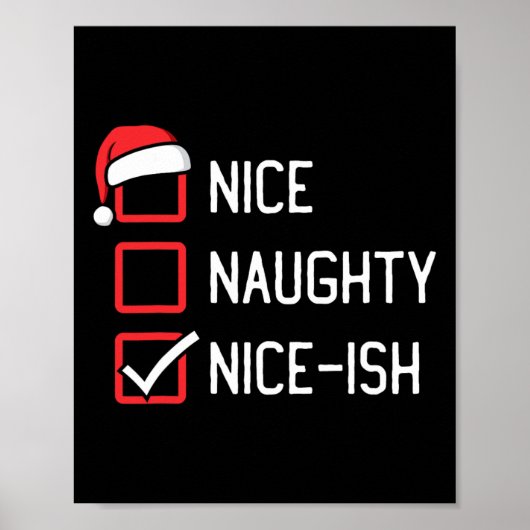 Mooie stoute lijst Nice-ish Kerstmis Poster (Voorkant)