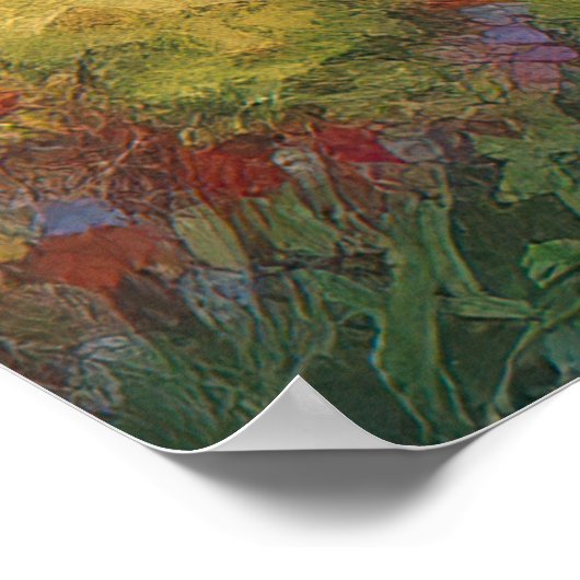 Mooie strand in Griekenland Poster (Hoek)