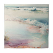 Mooie strand scene tegeltje (Voorkant)