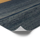 Mooie strand zonnepalm Trees Clouds Poster (Hoek)