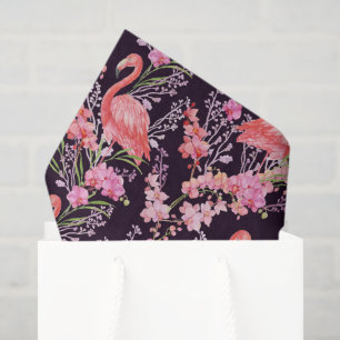 Mooie strandflamingo patroon feest zakdoek tissuepapier