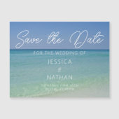 Mooie Strandfotografie Magnetische Save the Date (Voorkant)