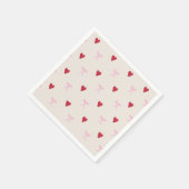 Mooie strik en hartjes servetten (Hoek)