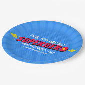 Mooie striphelders Vaderdag papieren borden Bordje (Gekanteld)