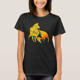 Mooie Stromende Goudvis Goud T-shirt