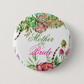 Mooie Succulente Moeder van de Button van de Bride (Voorkant)